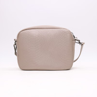 Крос-боді з бежевої шкіри під рептилію Арт. YS-1012