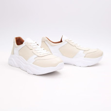 Кросівки з бежевої шкіри Арт. Т-3/21913