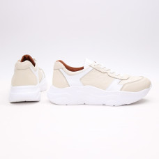 Кросівки з бежевої шкіри Арт. Т-3/21913