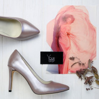 Туфлі-човники зі шкіри відтінку латте Арт. 35-1/60Ок