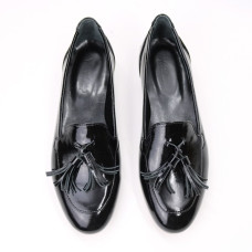 Чорні лакові лофери Арт. 156-1/33