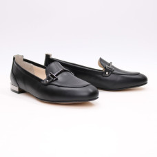 Лофери із чорної шкіри Арт.156-1/33-2578