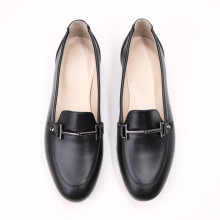 Чорні шкіряні лофери Арт.156-1/33-2578