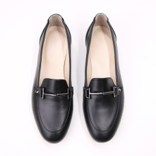 Лофери із чорної шкіри Арт.156-1/33-2578