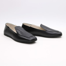 Чорні лофери з квадратним носом Арт. 072-3