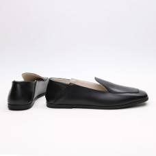 Чорні лофери з квадратним носом Арт. 072-3