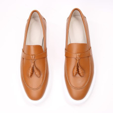 Лофери із рудої шкіри Арт. 156-6/Hill3-R