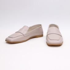 Бежева лофери з квадратним носом Арт. 072-3П