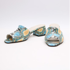 Мюлі зі шкіри під змію Арт. 456-2/53Ок(б/ф)