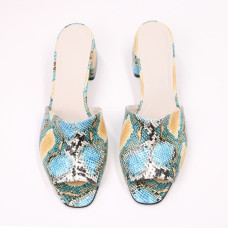 Мюлі зі шкіри під змію Арт. 456-2/53Ок(б/ф)