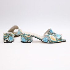 Мюлі зі шкіри під змію Арт. 456-2/53Ок(б/ф)