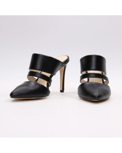 Мюлі із чорної шкіри Арт. 35-16/60Ок