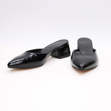 Чорні мюлі з гострим носом Арт. 457-5/53Ок