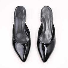 Чорні мюлі з гострим носом Арт. 457-5/53Ок