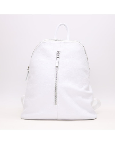 Рюкзак з шкіри флотар білого кольору Арт. YS-2878