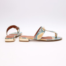 В'єтнамки зі шкіри з тисненням під змію Арт. 10-32/33-2578