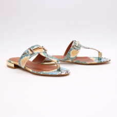 В'єтнамки зі шкіри з тисненням під змію Арт. 10-32/33-2578