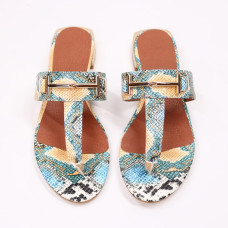 В'єтнамки зі шкіри з тисненням під змію Арт. 10-32/33-2578