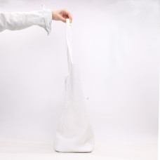 Шопер з білої шкіри флотар Арт. YS-4080