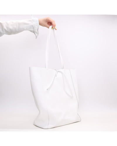 Шопер з білої шкіри флотар Арт. YS-4080