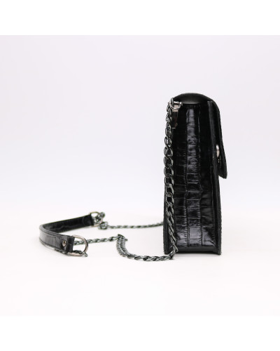 Сумка з чорної лакової шкіри Арт. YS-1016