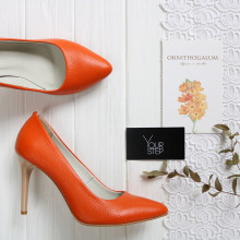 Туфлі-човники помаранчевого кольору Арт. 35-1