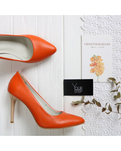 Туфлі-човники помаранчевого кольору Арт. 35-1