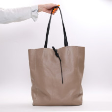 Шопер зі шкіри флотар кольору візон Арт. YS-4080