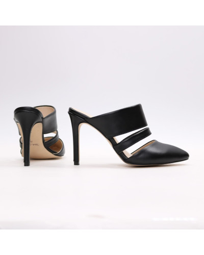 Мюлі із чорної шкіри Арт. 35-16/60Ок