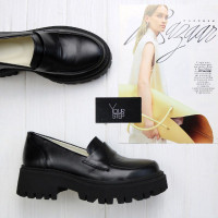 Лофери із чорної шкіри Арт. As-15/21150(Б/Ф)