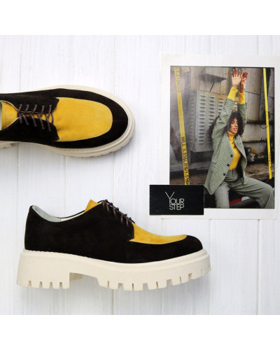 Туфлі з шоколадного велюру Арт. As-12/21150