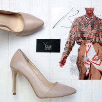 Туфлі-човники з бежевої шкіри Арт. 35-9Os/60Ок