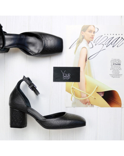 Босоніжки чорного кольору Арт. 667-4/6056Ок