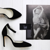 Босоніжки з чорної замші Арт. 35-7/60Ок