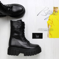 Чорні шкіряні черевики Арт. 12-30/As27(б/ф)