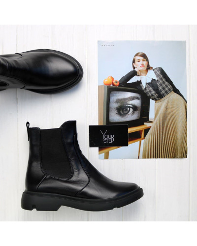 Челсі із чорної шкіри Арт.12-1/198