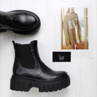 Челсі із чорної шкіри Арт.12-1/As27