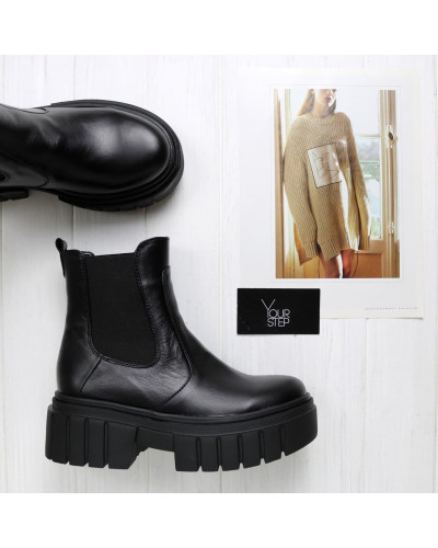 Челсі із чорної шкіри Арт.12-1/As27