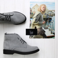 Черевики із сірої замші Арт. 12-20(Sn4)