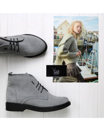 Черевики із сірої замші Арт. 12-20(Sn4)