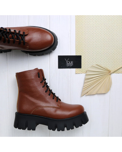 Черевики із рудої шкіри флотар Арт. As-8/21021