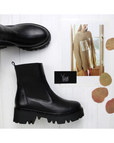 Челсі із чорної шкіри Арт. As-16/Carmen