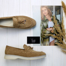 Лофери із натуральної замші Арт. 156-6/Hill2-F