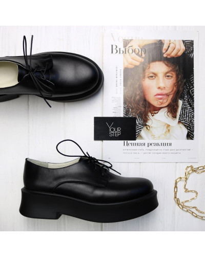 Туфлі з чорної шкіри Арт. 12-29/262