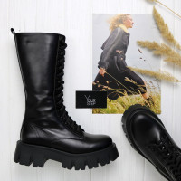 Високі шкіряні черевики Арт. As-18/21021