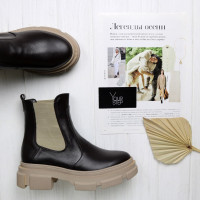 Челсі із шоколадної шкіри Арт. 12-1/260