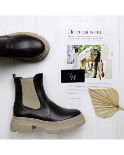 Челсі із шоколадної шкіри Арт. 12-1/260