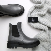 Челсі із сірої шкіри флотар Арт12-1/267