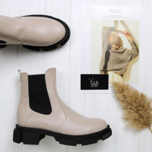 Челсі з бежевої шкіри Арт. 12-1/21074