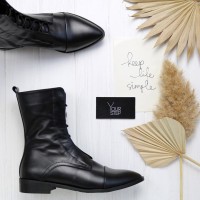 Ботинки из черной кожи Арт. 104-6